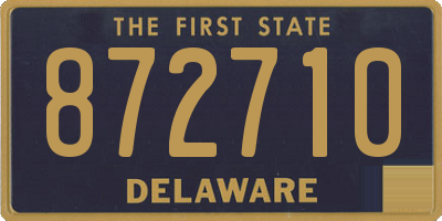 DE license plate 872710