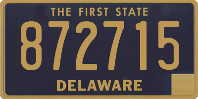 DE license plate 872715