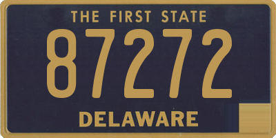 DE license plate 87272