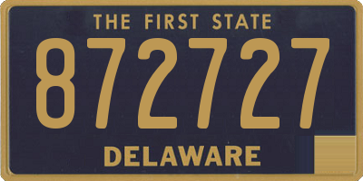 DE license plate 872727