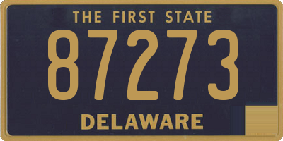 DE license plate 87273
