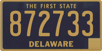 DE license plate 872733