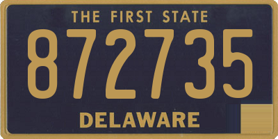 DE license plate 872735