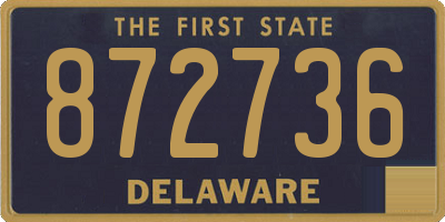 DE license plate 872736