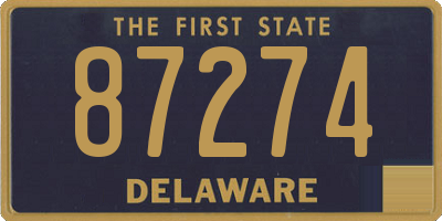 DE license plate 87274