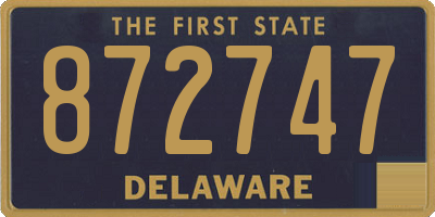 DE license plate 872747