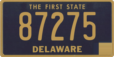 DE license plate 87275