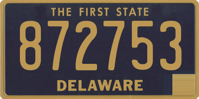 DE license plate 872753