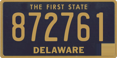 DE license plate 872761