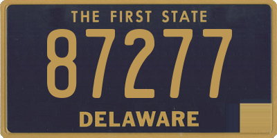 DE license plate 87277