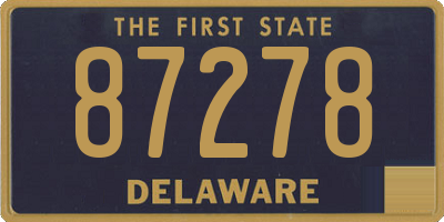 DE license plate 87278