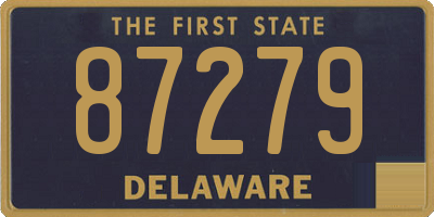 DE license plate 87279