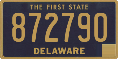 DE license plate 872790
