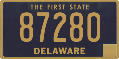 DE license plate 87280