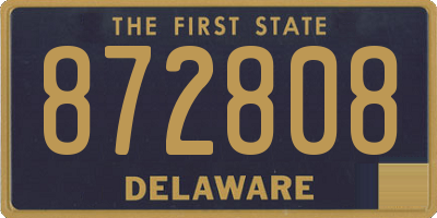 DE license plate 872808