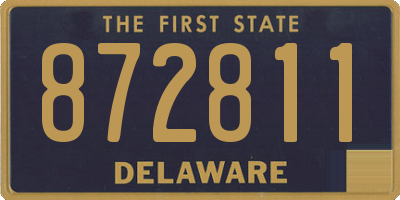 DE license plate 872811