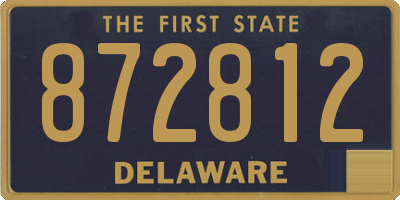 DE license plate 872812