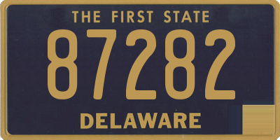 DE license plate 87282