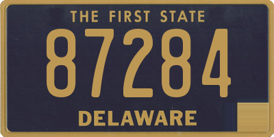 DE license plate 87284