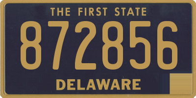 DE license plate 872856