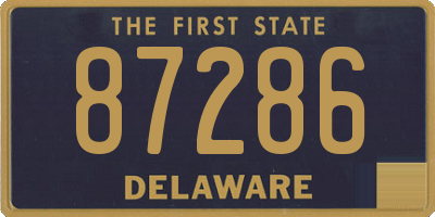 DE license plate 87286