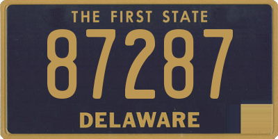DE license plate 87287