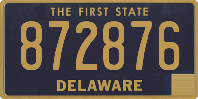 DE license plate 872876