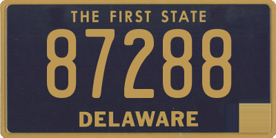 DE license plate 87288