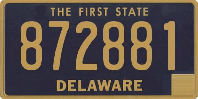 DE license plate 872881