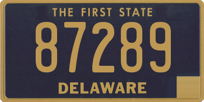 DE license plate 87289