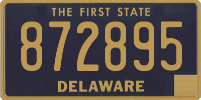 DE license plate 872895