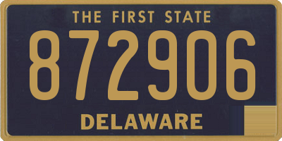 DE license plate 872906