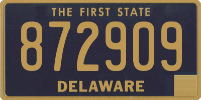 DE license plate 872909