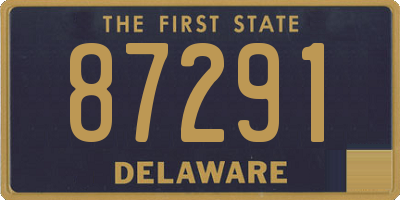 DE license plate 87291