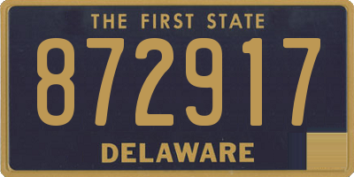 DE license plate 872917