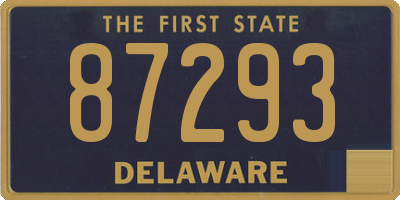 DE license plate 87293