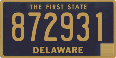 DE license plate 872931
