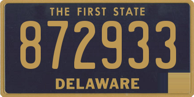 DE license plate 872933