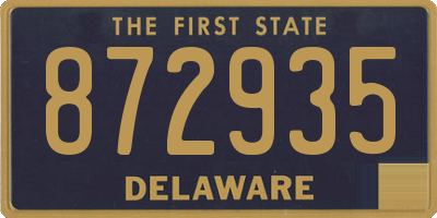 DE license plate 872935