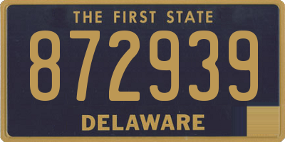 DE license plate 872939