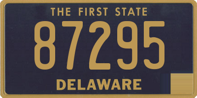 DE license plate 87295