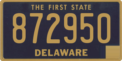 DE license plate 872950