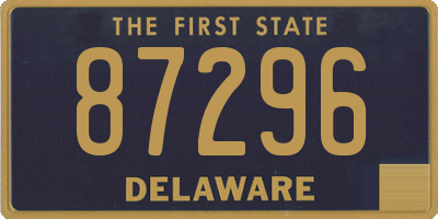 DE license plate 87296