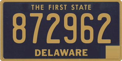 DE license plate 872962