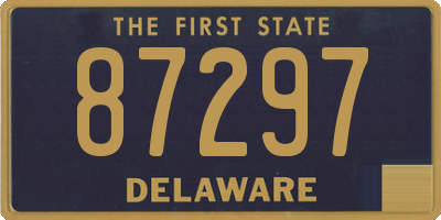 DE license plate 87297