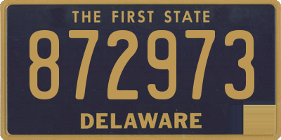 DE license plate 872973