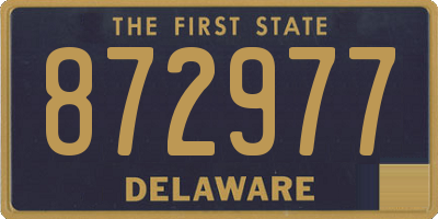 DE license plate 872977