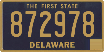 DE license plate 872978