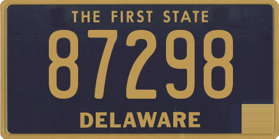 DE license plate 87298