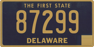 DE license plate 87299